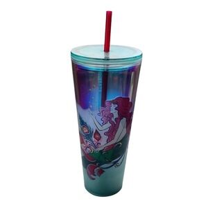 Starbucks 2024 Irridescent Mermaid 24oz Cold Cup with Lid and Straw NWT